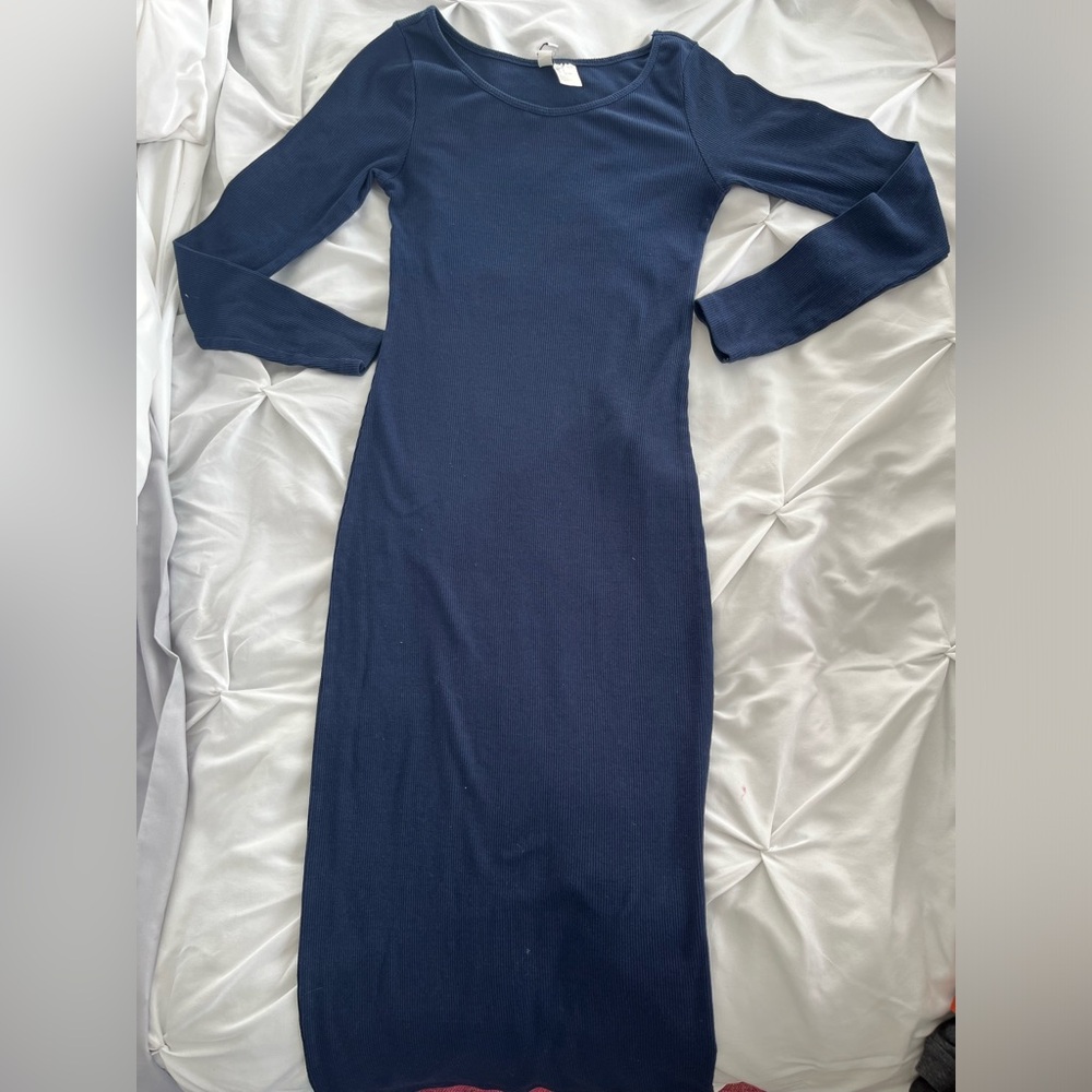 DIVIDED Long Ribbed Dress